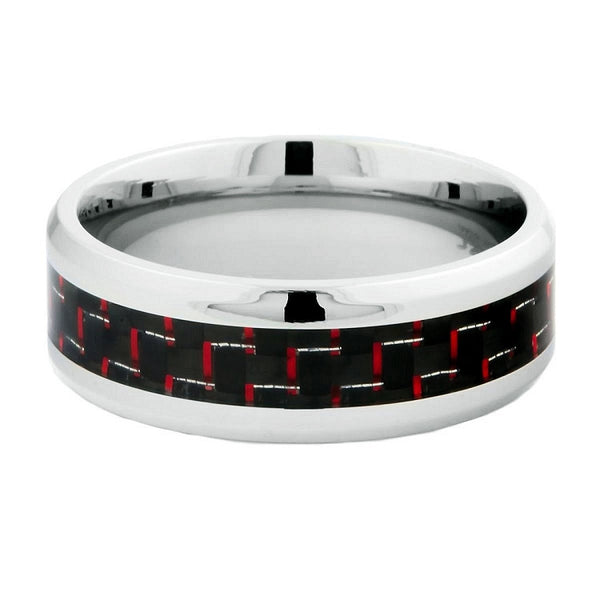 Ember: Comfort Fit Domed Stainless Steel Unisex Wedding Band - Trustmark Jewelers - Wedding Bands - 1