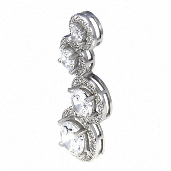 Tristany: 2.9ct Russian Ice on Fire CZ Designer Journey Pendant - Trustmark Jewelers - Pendants and Necklaces - 1