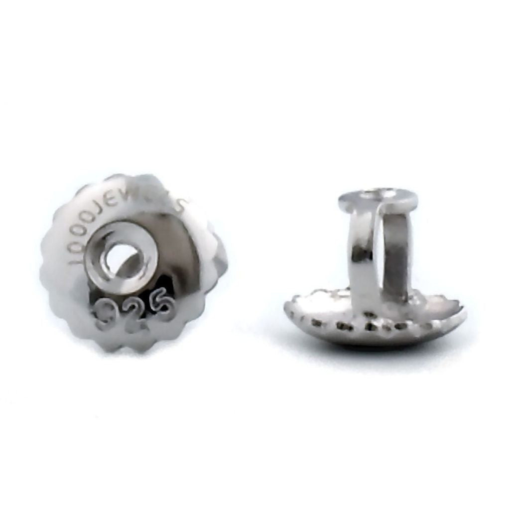 Chris: 3mm, 0.2ct Black Ice Simulated Diamond CZ Screw Back Earrings - Trustmark Jewelers - Earrings - 4