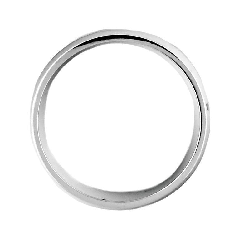 Ember: Comfort Fit Domed Stainless Steel Unisex Wedding Band - Trustmark Jewelers - Wedding Bands - 4