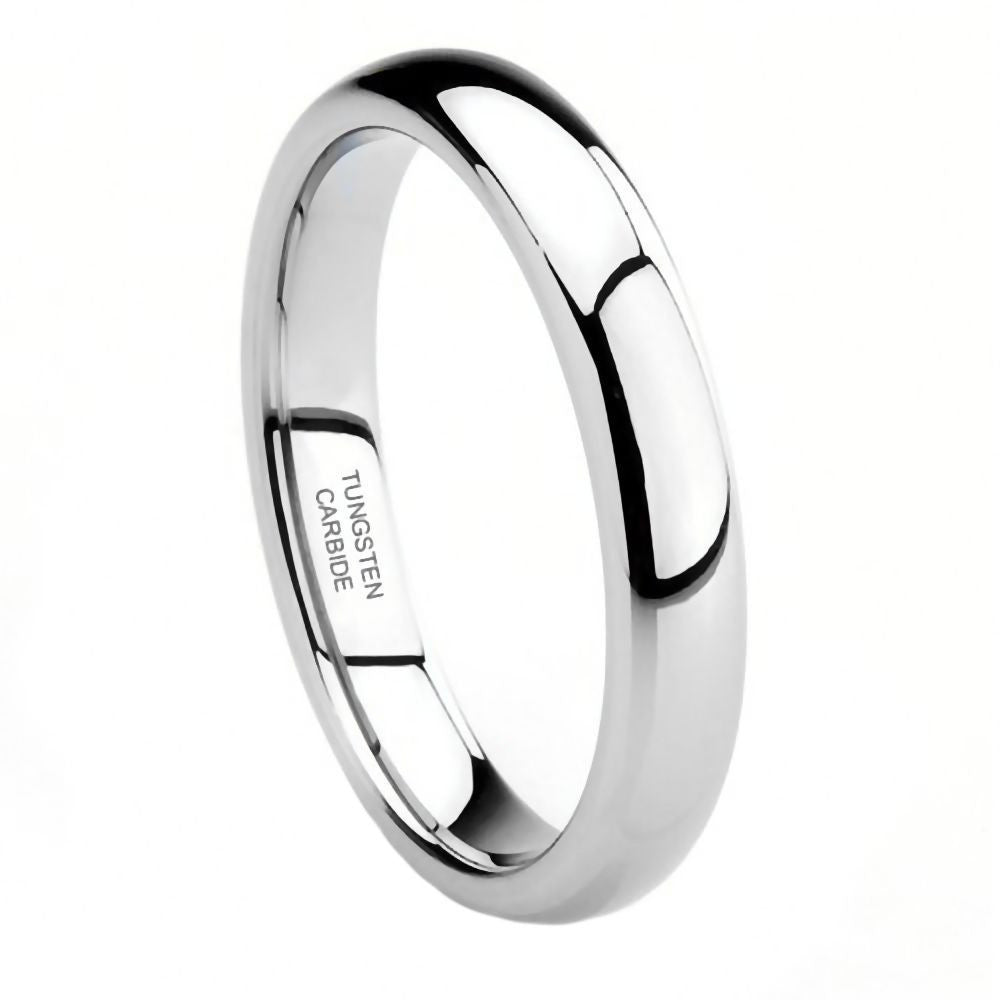 Gatlin: 3mm Comfort Fit Domed Tungsten Carbide Unisex Wedding Band - Trustmark Jewelers - Wedding Bands