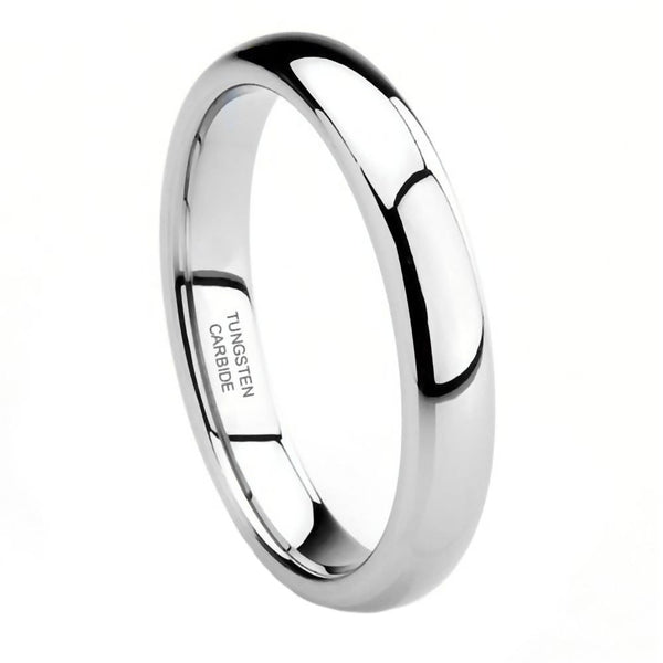 Gatlin: 3mm Comfort Fit Domed Tungsten Carbide Unisex Wedding Band - Trustmark Jewelers - Wedding Bands