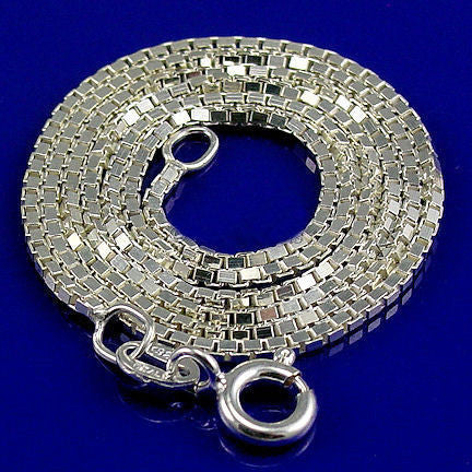 Sterling Silver 16-Inch Box Chain Necklace