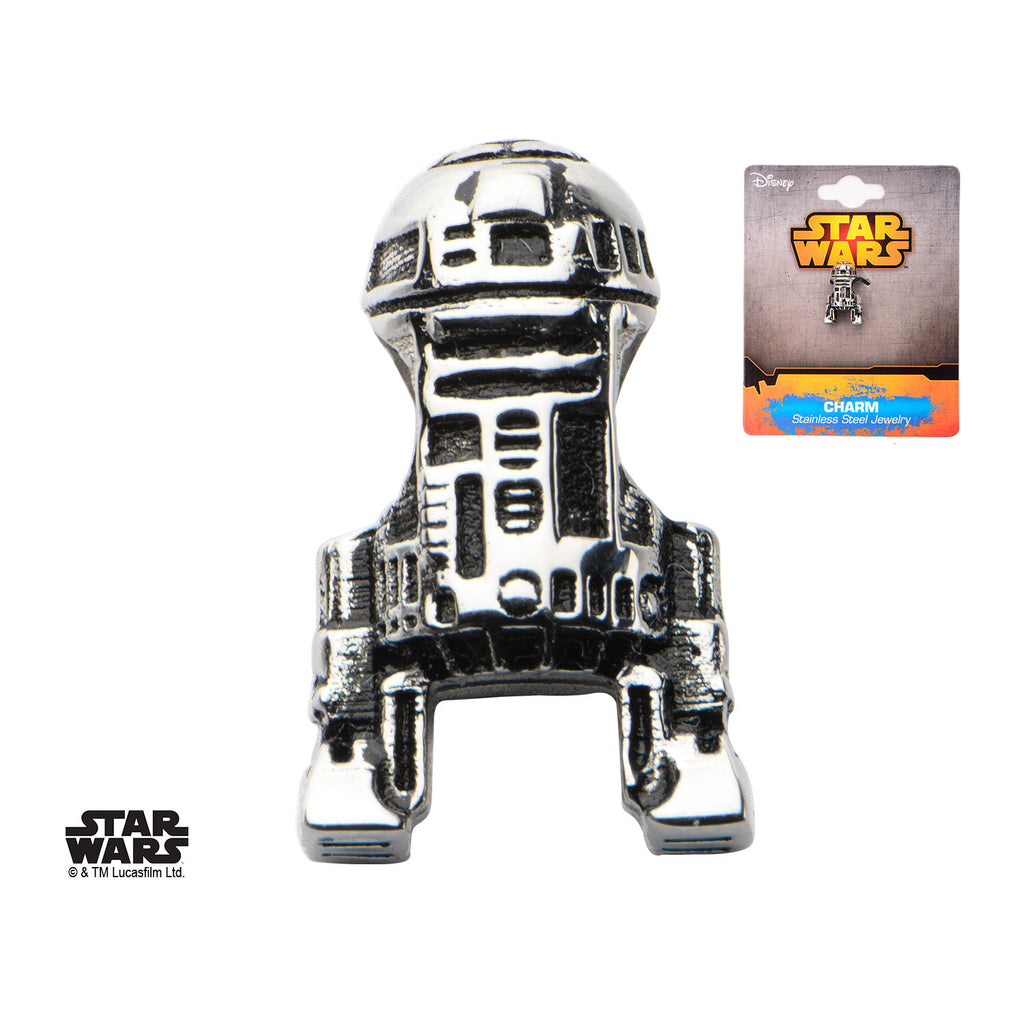 Star Wars: 3D R2D2 Bead Charm 316 Stainless Steel - Trustmark Jewelers - Bracelets - 2