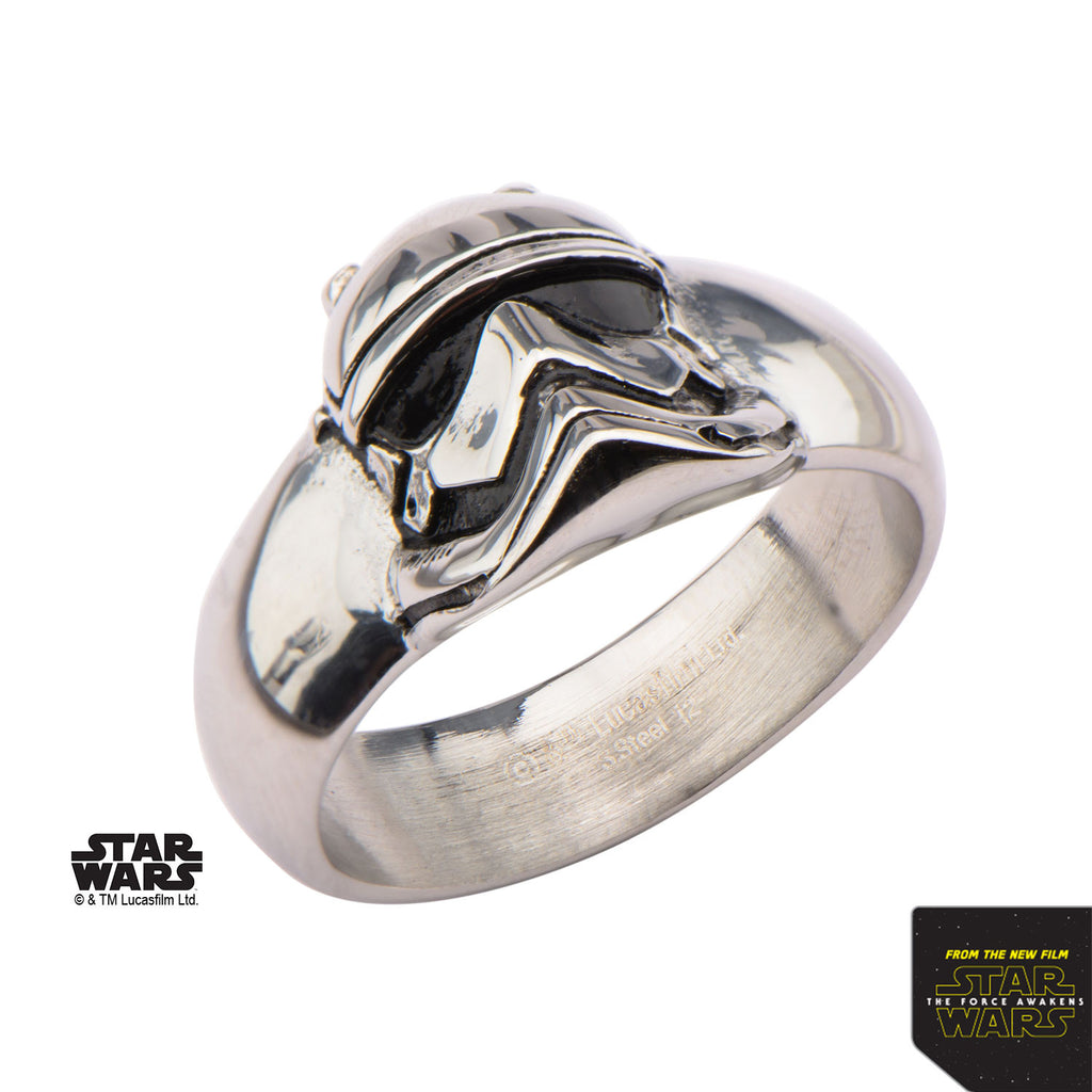Star Wars: Stormtrooper 3D Ring 316 Stainless Steel - Trustmark Jewelers - Mens Rings - 2