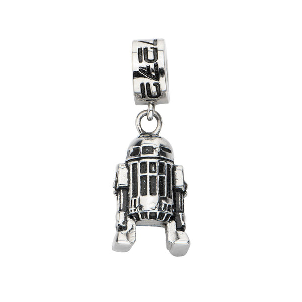 Star Wars: 3D R2D2 Dangle Charm Pendant 316 Stainless Steel - Trustmark Jewelers - Bracelets - 1