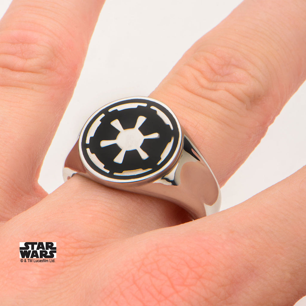 Star Wars: Galactic Empire Symbol Ring 316 Stainless Steel - Trustmark Jewelers - Fashion Rings - 3