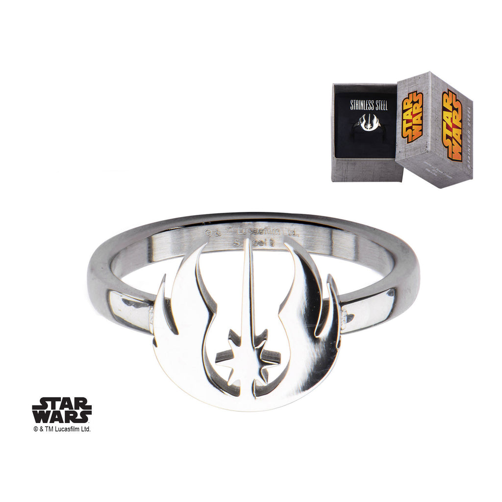 Star Wars: Jedi Symbol Cut Out Petite Ring 316 Stainless Steel - Trustmark Jewelers - Fashion Rings - 2