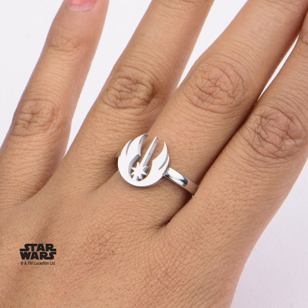 Star Wars: Jedi Symbol Cut Out Petite Ring 316 Stainless Steel - Trustmark Jewelers - Fashion Rings - 3