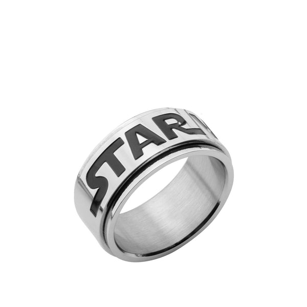Star Wars: Star Wars Logo Spinner Ring 316 Stainless Steel - Trustmark Jewelers - Fashion Rings - 1