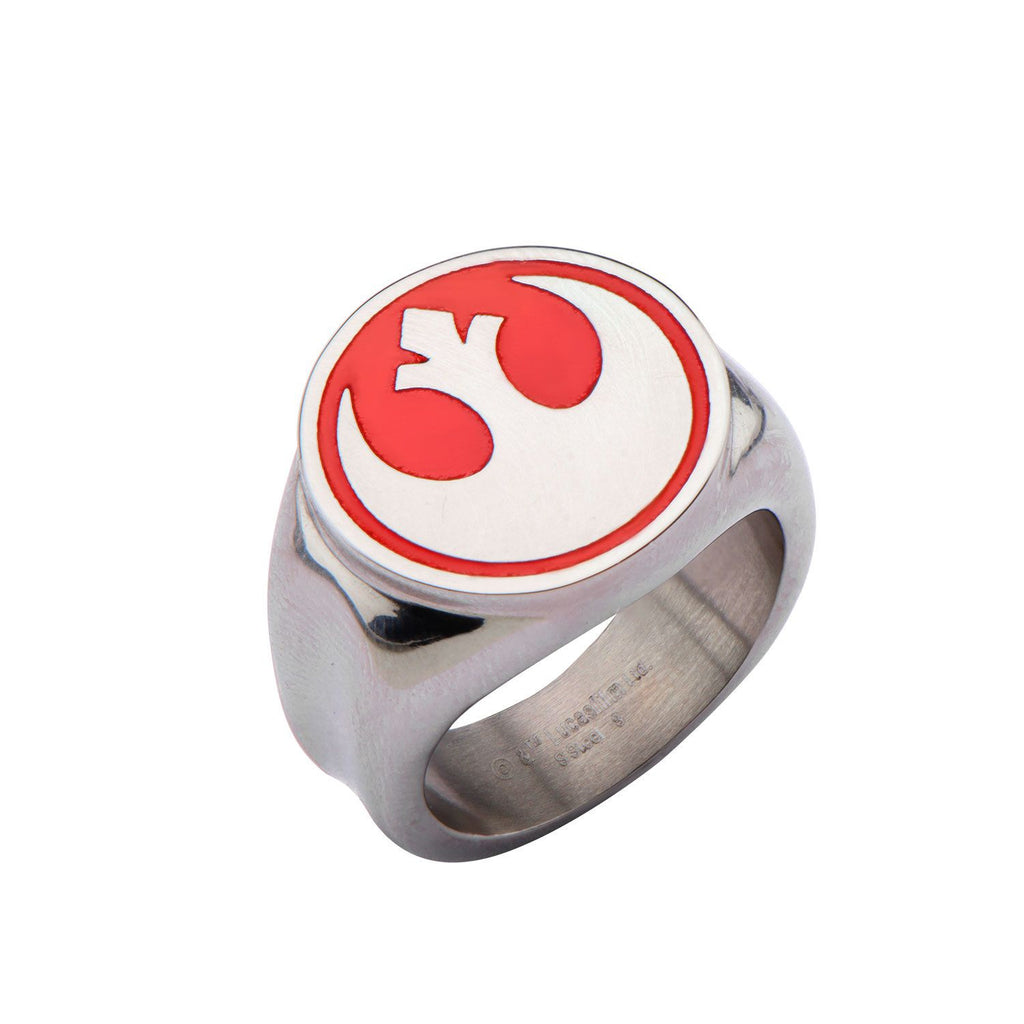 Star Wars: Rebel Alliance Red Rebel Symbol Ring 316 Stainless Steel - Trustmark Jewelers - Fashion Rings - 1