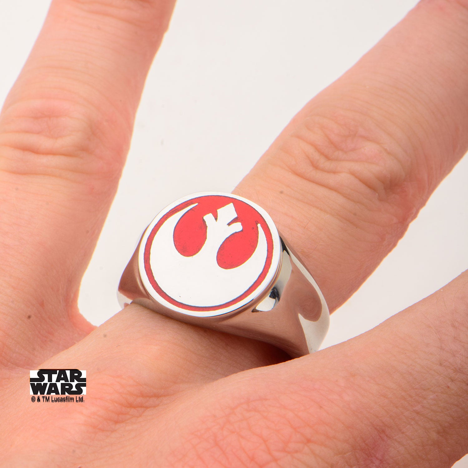Ambassadør Diskant Reskyd Star Wars: Rebel Alliance Red Rebel Symbol Ring 316 Stainless Steel -  Trustmark Jewelers