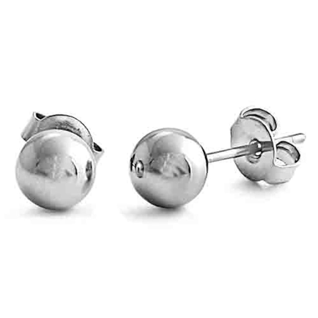 Avery: 6mm Ball Stud Earrings 316 Stainless Steel - Trustmark Jewelers - Earrings