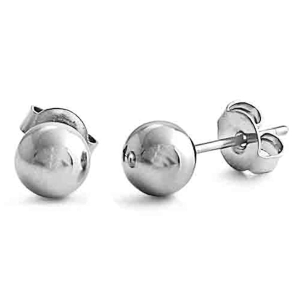 Avery: 6mm Ball Stud Earrings 316 Stainless Steel - Trustmark Jewelers - Earrings