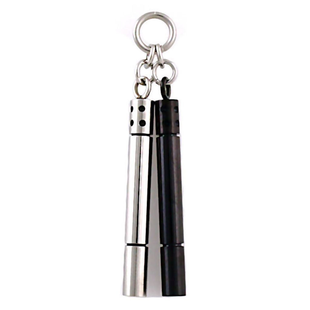 Lee: Nunchucks Biker Unisex Hip Hop Charm Pendant 316L Stainless Steel - Trustmark Jewelers - Pendants and Necklaces - 2
