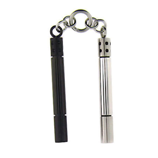 Lee: Nunchucks Biker Unisex Hip Hop Charm Pendant 316L Stainless Steel - Trustmark Jewelers - Pendants and Necklaces - 1