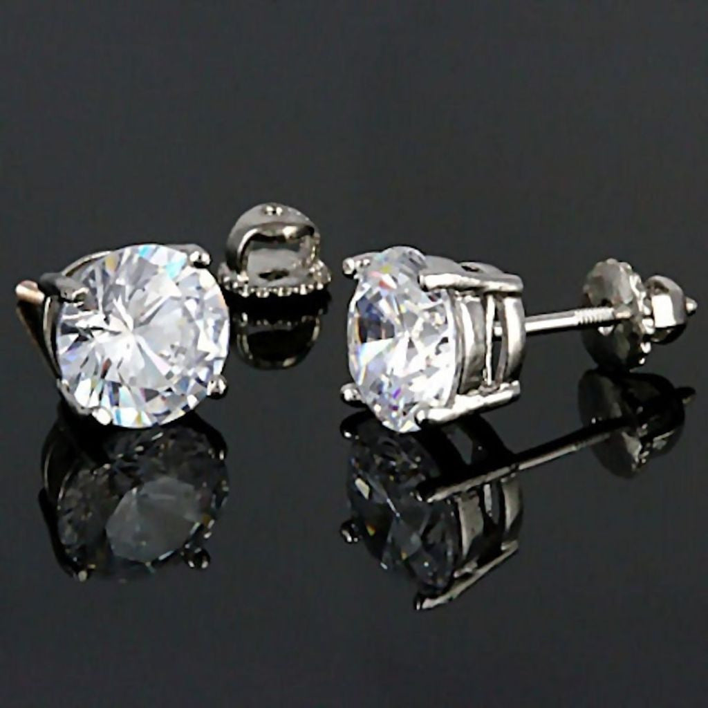 8mm 2025 diamond earrings