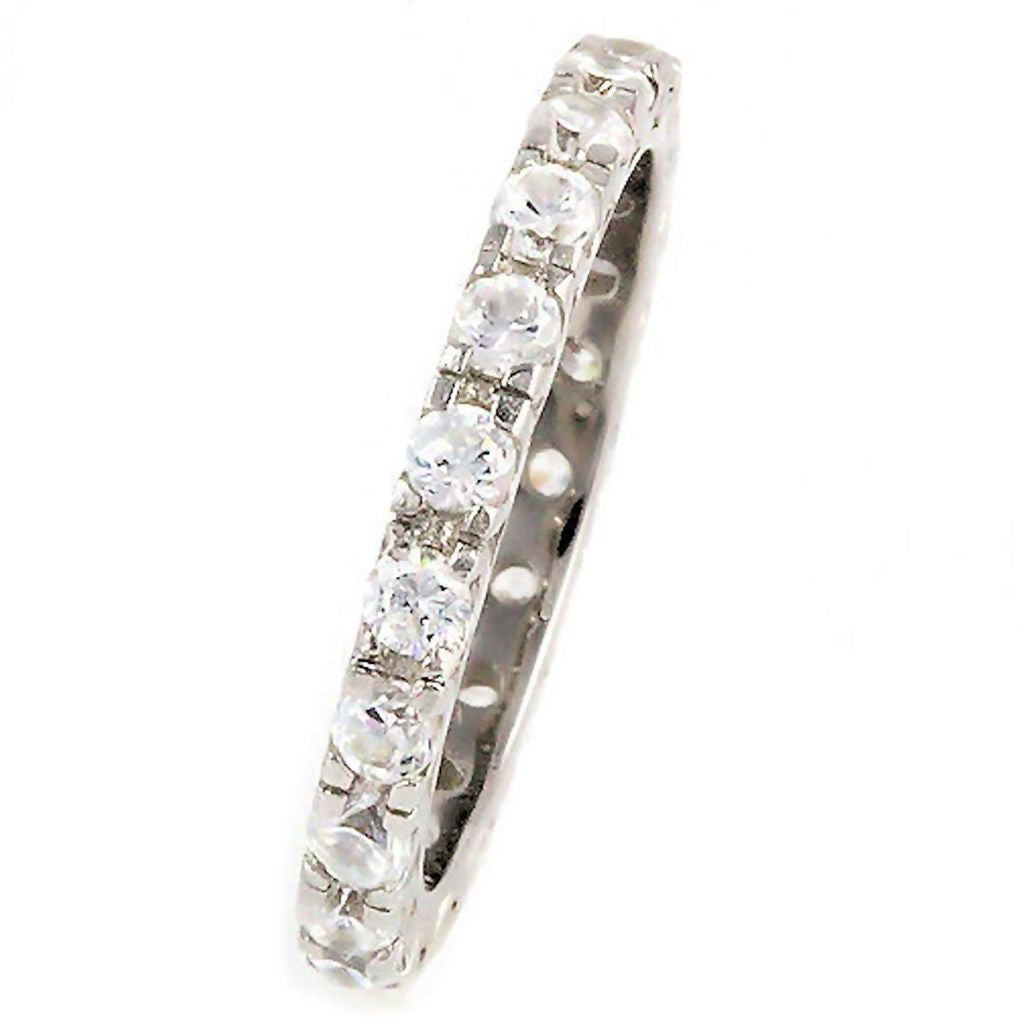 Skyla: 1.26ct Ice on Fire Russian CZ Stackable Eternity Band Ring - Trustmark Jewelers - Eternity Bands - 3