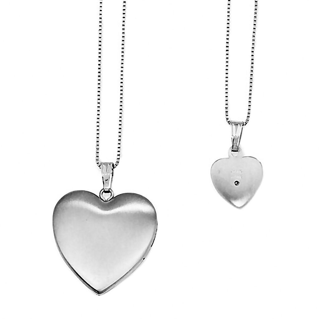 Heart and Star Just Like Mommy Diamond Silver Locket and Pendant Necklace Set - Trustmark Jewelers - Pendants and Necklaces - 3