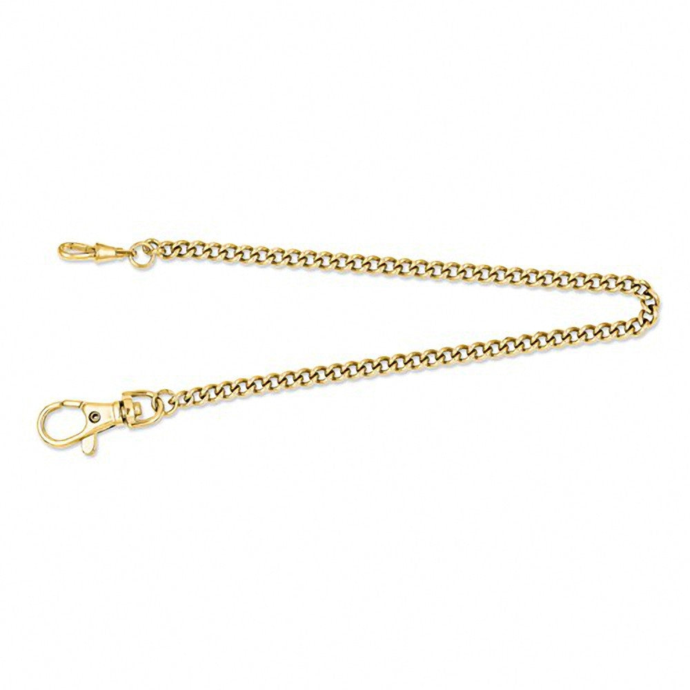 Charles Hubert Paris: Gold-Tone Stainless Steel Pocket Watch Chain 3548-G - Trustmark Jewelers - Pocket Watches