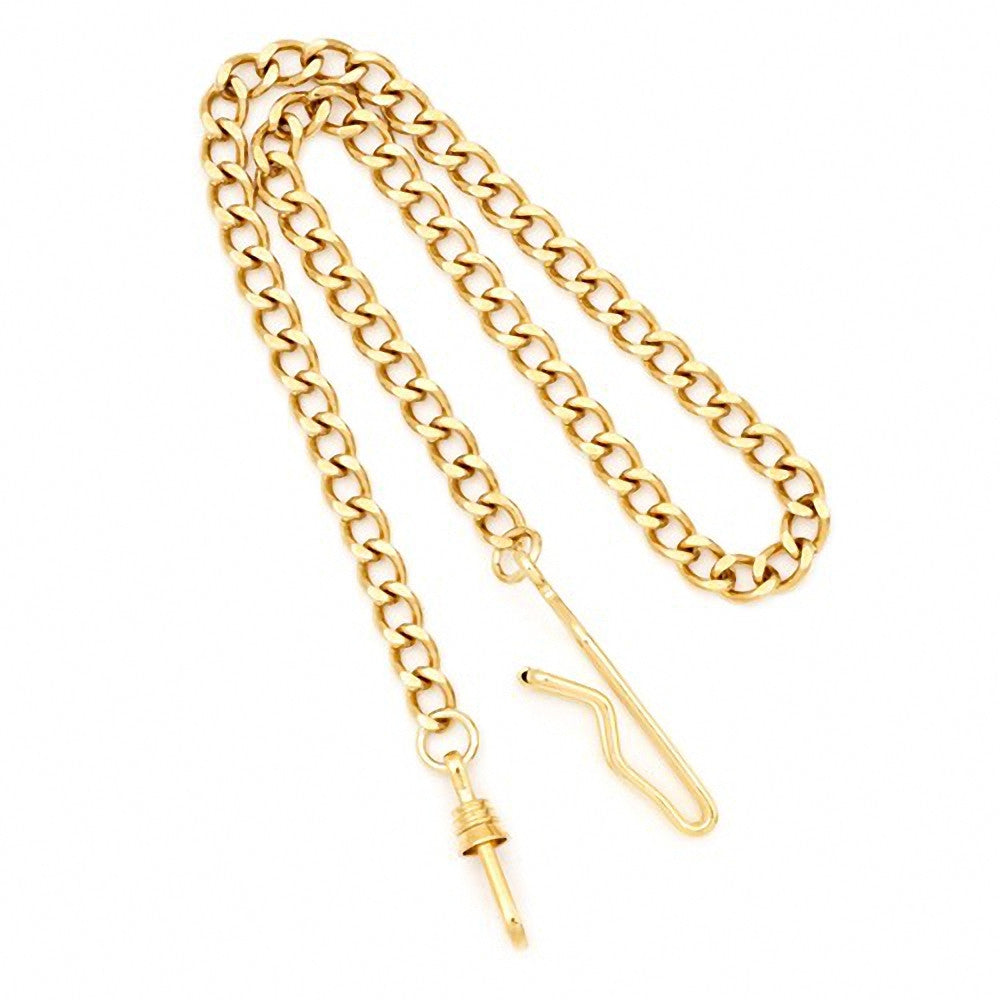Charles Hubert Paris: Gold-tone Brass Pocket Watch Chain 3547-G - Trustmark Jewelers - Pocket Watches