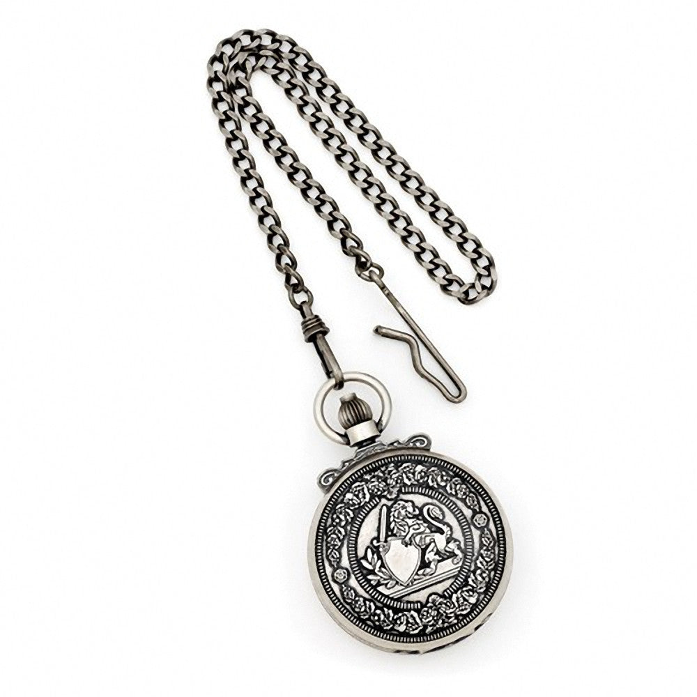 Charles Hubert Paris: Antique Lion Crest Design Brass Pocket Watch 3866-S - Trustmark Jewelers - Pocket Watches - 1
