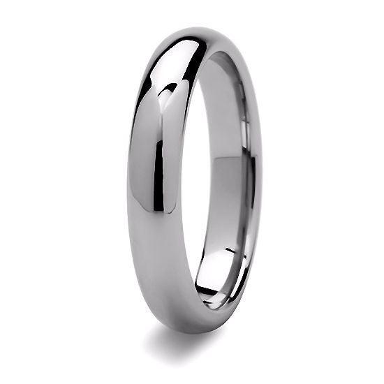 Horizon: 4mm Comfort Fit Domed Tungsten Carbide Unisex Wedding Band - Trustmark Jewelers - Wedding Bands - 1