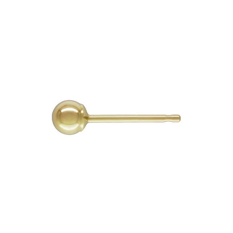 Classic 3mm 14K Yellow Gold Ball Stud Post Earrings - Trustmark Jewelers - Earrings