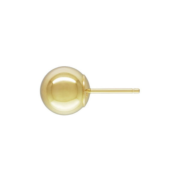 Classic 8mm 14K Yellow Gold Ball Stud Post Earrings - Trustmark Jewelers - Earrings