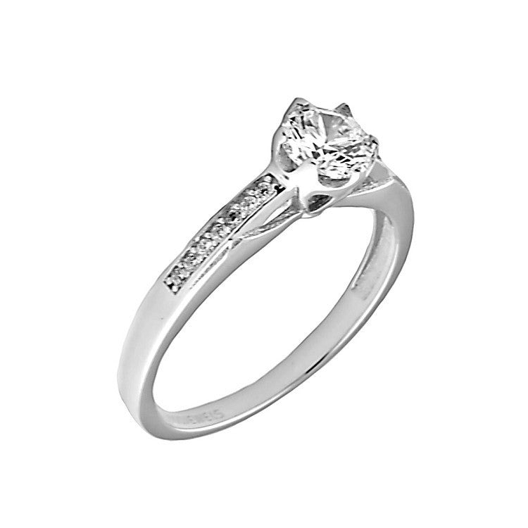 Lilly: 0.96ct Brilliant-cut Russian IOF CZ Engagement Promise Ring 316 - Trustmark Jewelers - Promise Rings - 2