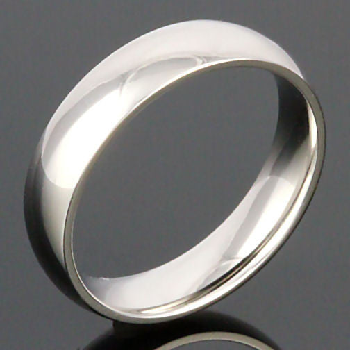 Indiana: 5mm Comfort Fit Domed 316L Stainless Steel Wedding Band - Trustmark Jewelers - Wedding Bands - 4