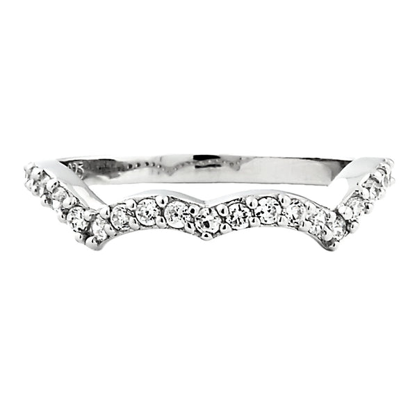 Kellie B: Russian Ice CZ Semi Eternity Anniversary Wedding Band Ring - Trustmark Jewelers - Wedding Bands - 1
