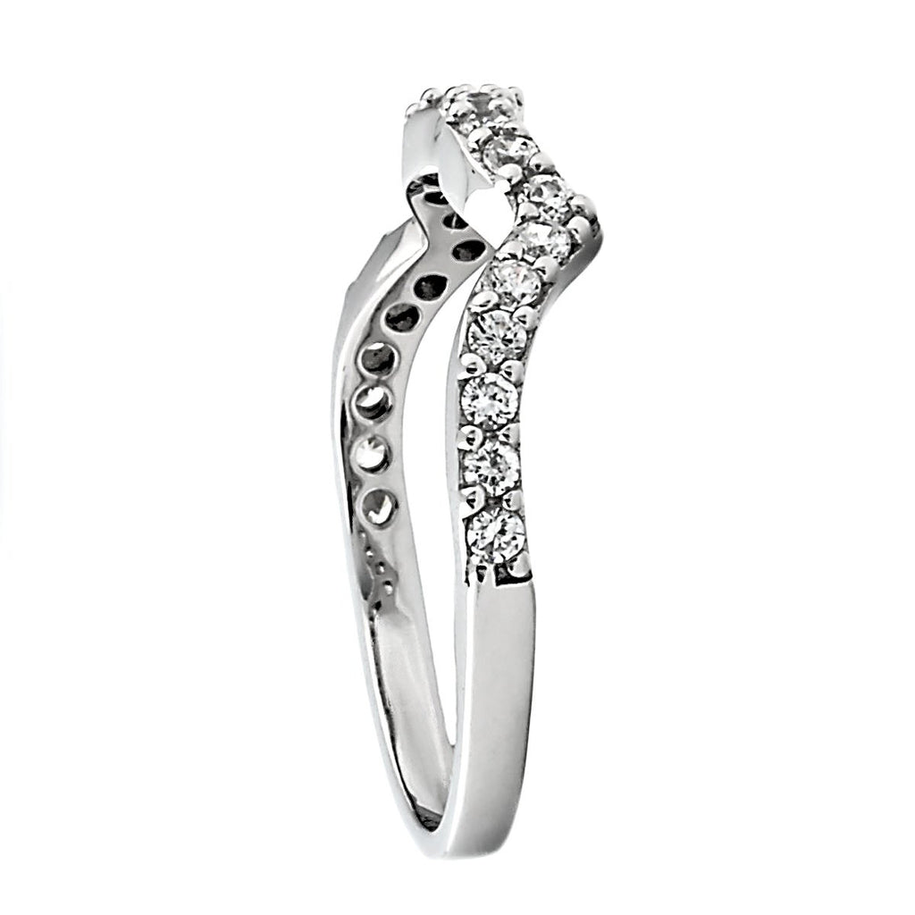 Kellie B: Russian Ice CZ Semi Eternity Anniversary Wedding Band Ring - Trustmark Jewelers - Wedding Bands - 3