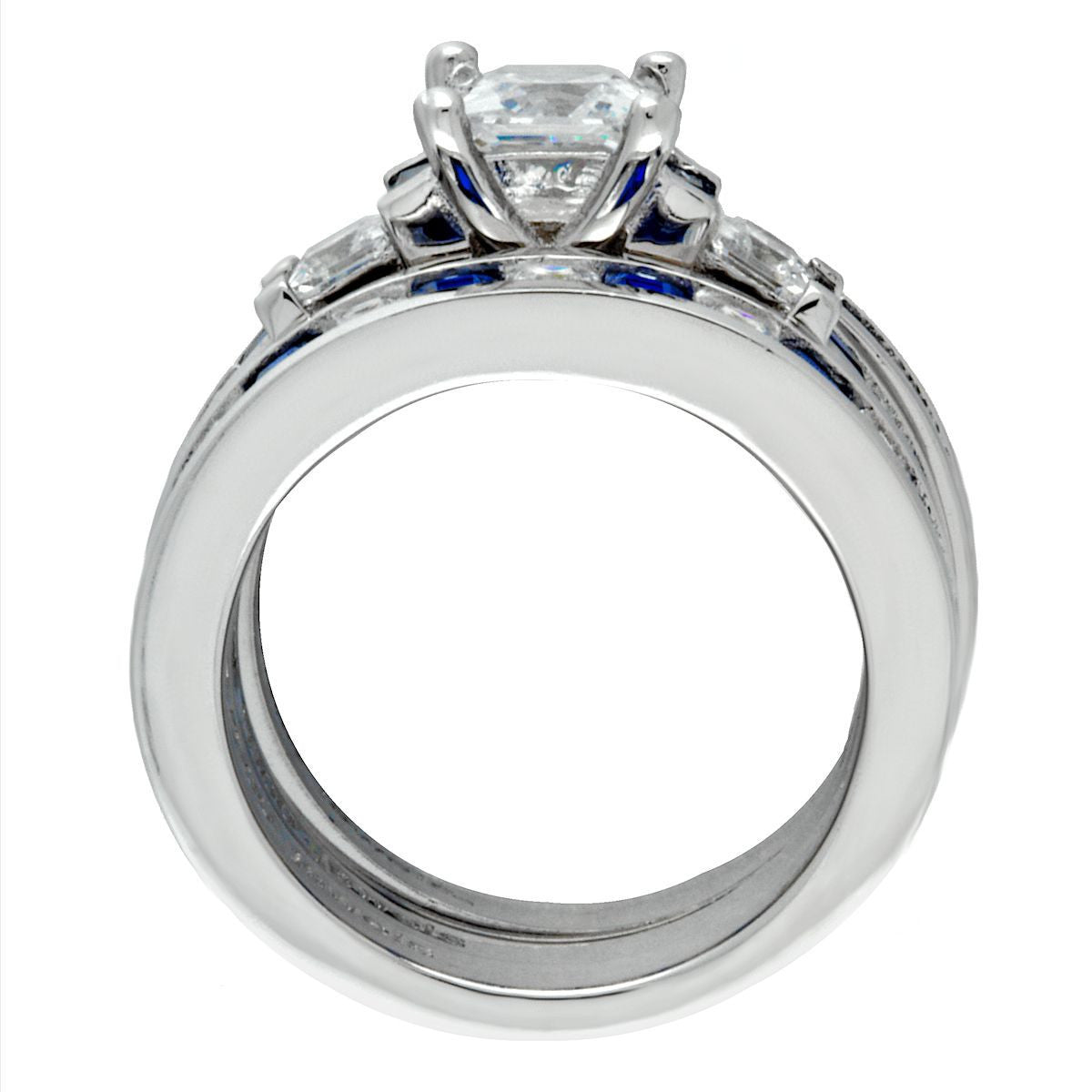 Arizona: 2.1ct Ice on Fire Russian CZ Womens Wedding Ring Set - Trustmark  Jewelers