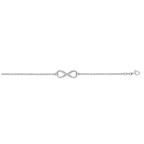 Free Hanging Infinity symbol Cable Chain Bracelet 925 Sterling Silver - Trustmark Jewelers - Bracelets