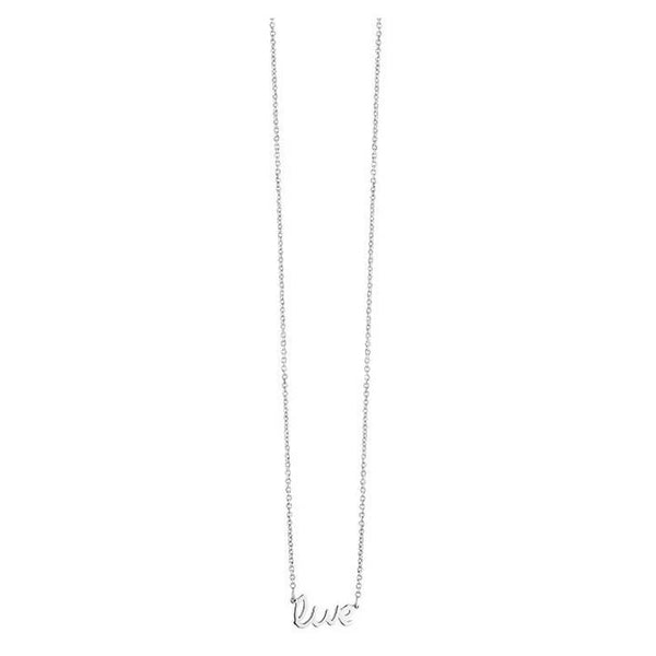 16-18 Inch "Live" Script Word Necklace 925 Sterling Silver - Trustmark Jewelers - Necklaces and Chains