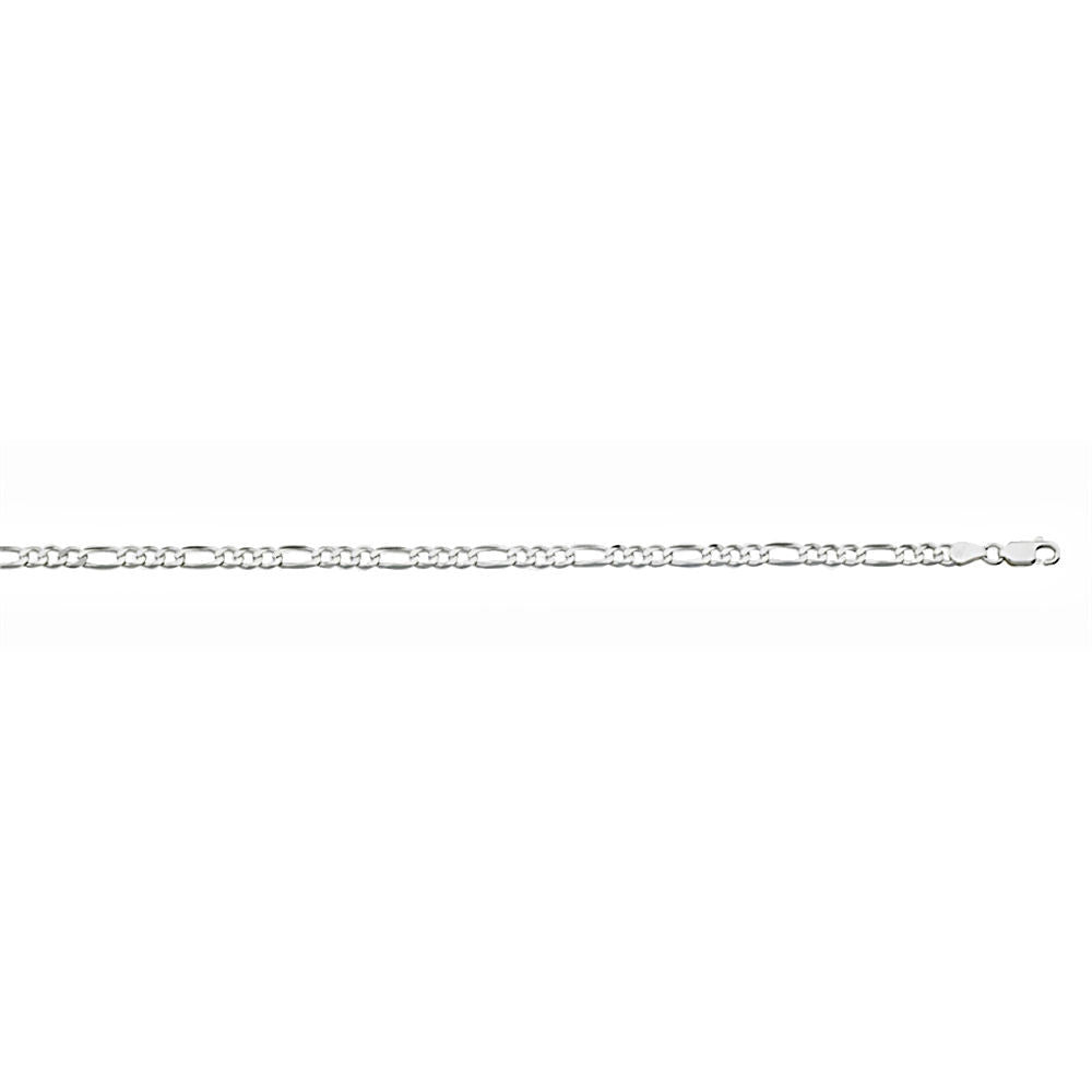 4.0mm Anti-Tarnish Figaro Chain 925 Sterling Silver, 24 Inches - Trustmark Jewelers - Chains and Necklaces - 2