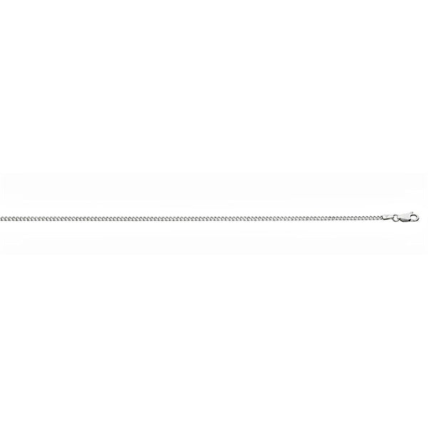 2.2mm Anti-Tarnish Curb Chain 925 Sterling Silver, 18 Inches - Trustmark Jewelers - Chains and Necklaces