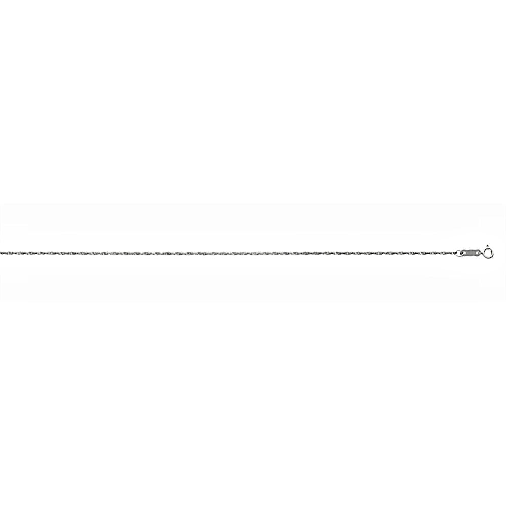 1.2mm Singapore Twist Chain 14K White Gold, 20 Inches - Trustmark Jewelers - Chains and Necklaces
