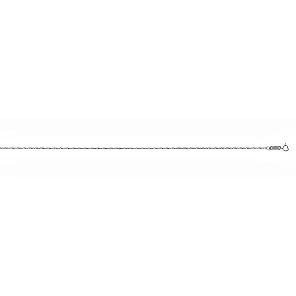 1.2mm Singapore Twist Chain 14K White Gold, 20 Inches - Trustmark Jewelers - Chains and Necklaces