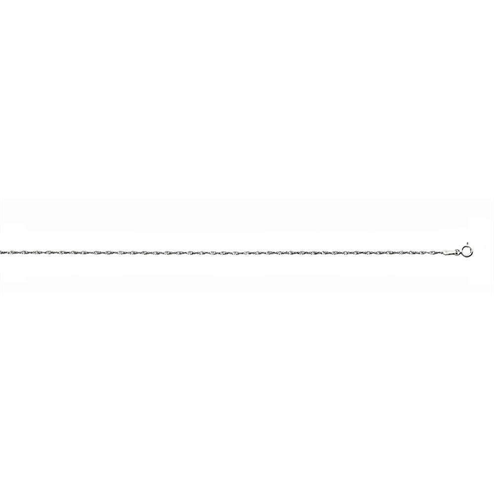 1.5mm Singapore Twist Chain 14K White Gold, 20 Inches - Trustmark Jewelers - Chains and Necklaces