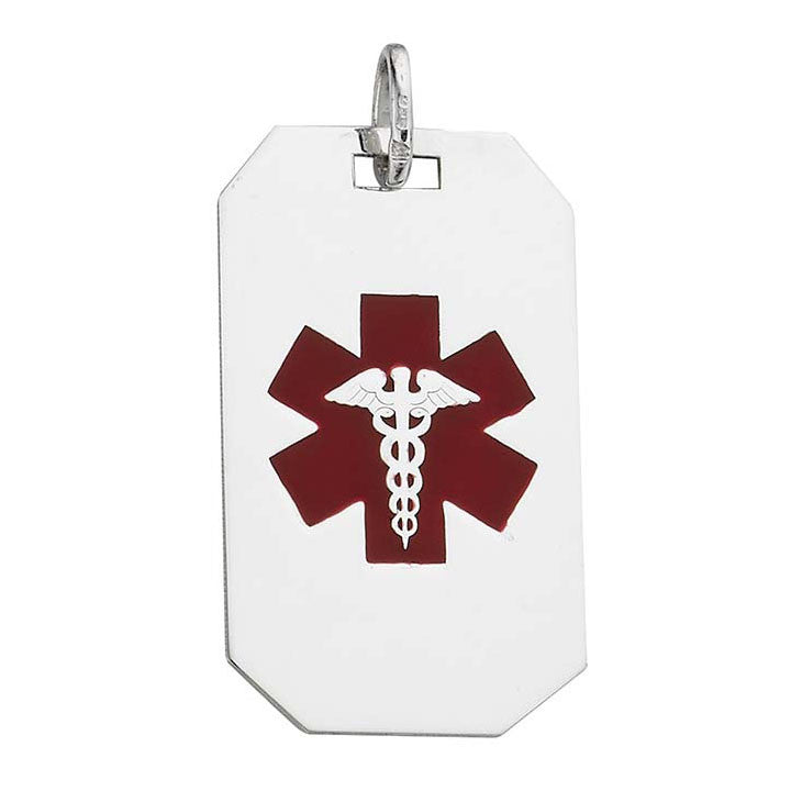 Medical Alert Pendant 925 Sterling Silver - Trustmark Jewelers - Pendants and Necklaces
