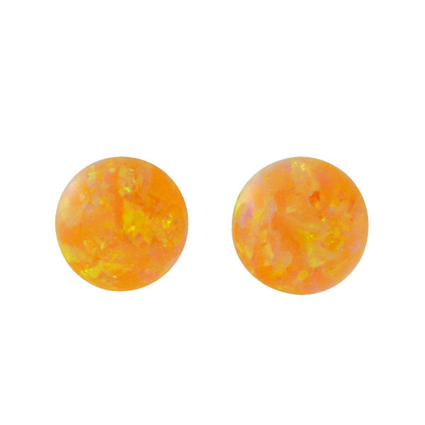 Cira: 6mm Citrine Yellow Opal Ball Stud Earrings 14K Yellow Gold - TrustmarkJewelers.com