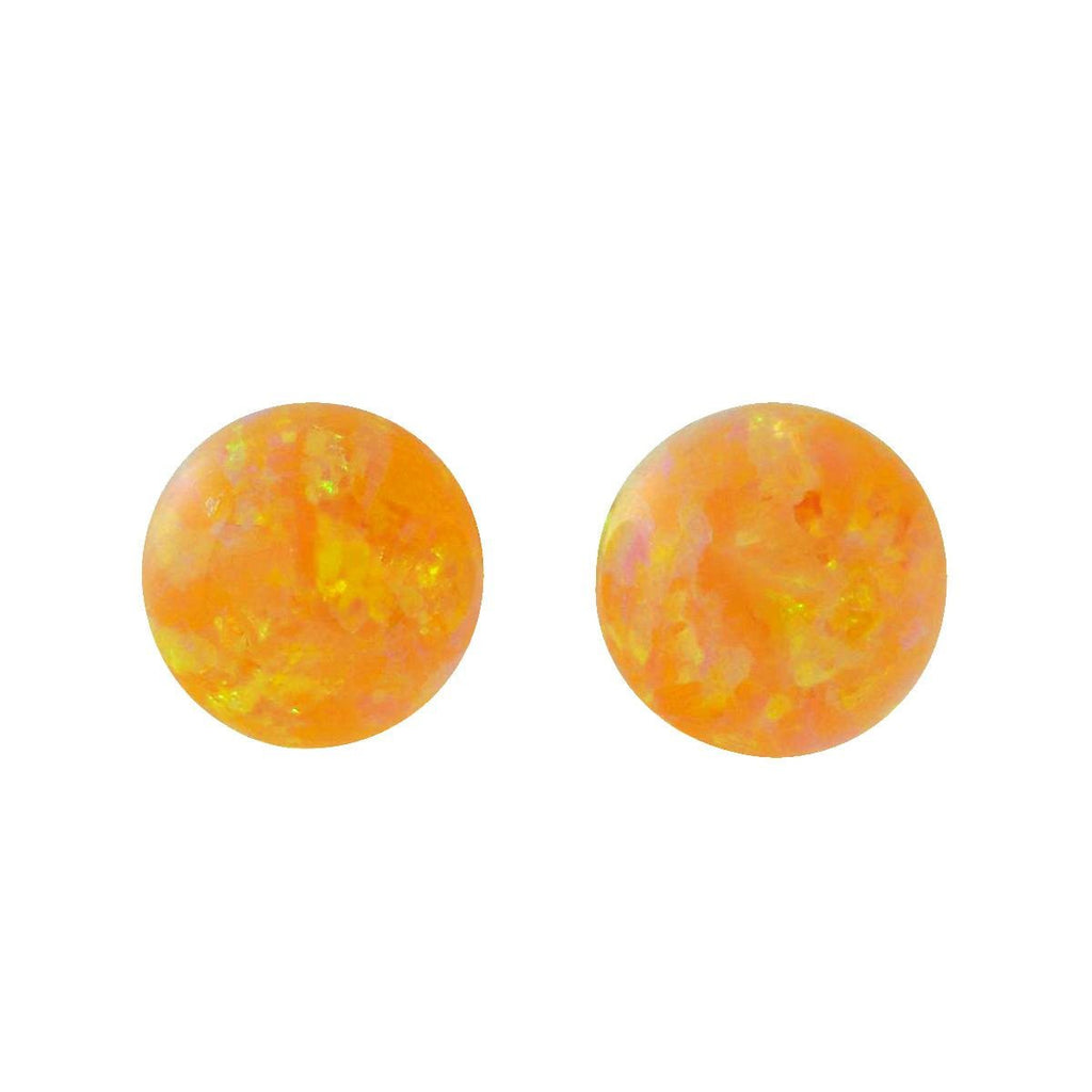 Cira: 6mm Citrine Yellow Opal Ball Stud Earrings 14-20 Gold Filled - TrustmarkJewelers.com