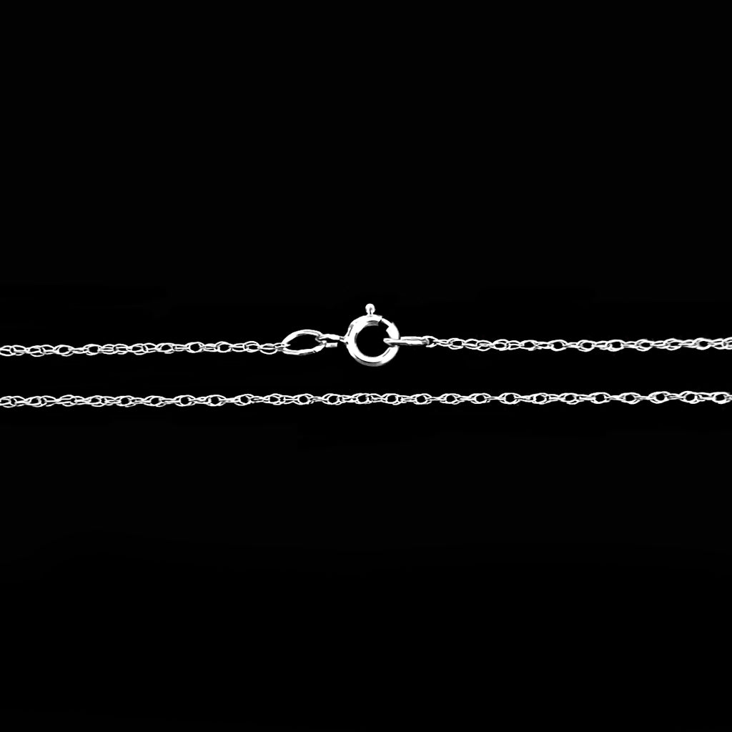 Trustmark 10K White Gold 0.5mm Cable Rope Chain