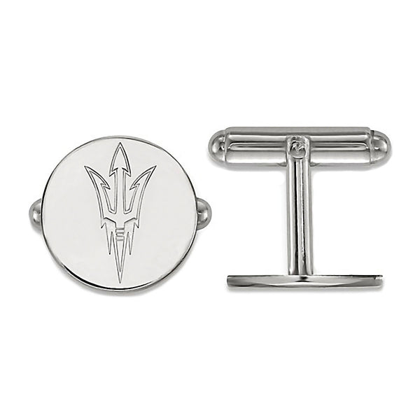 Arizona State University 925 Sterling Silver Cufflinks Officially Licensed