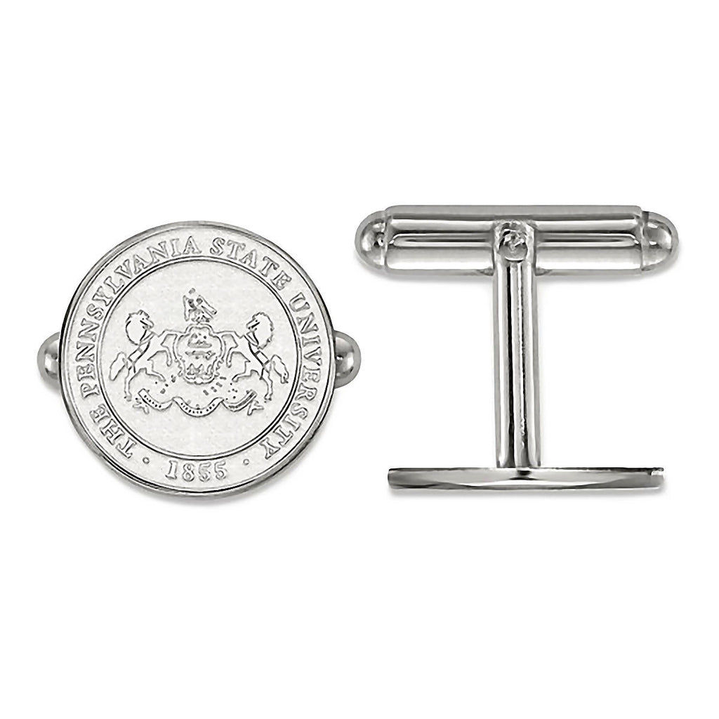 Pennsylvania State University 925 Silver Crest Cufflinks Officially Licensed