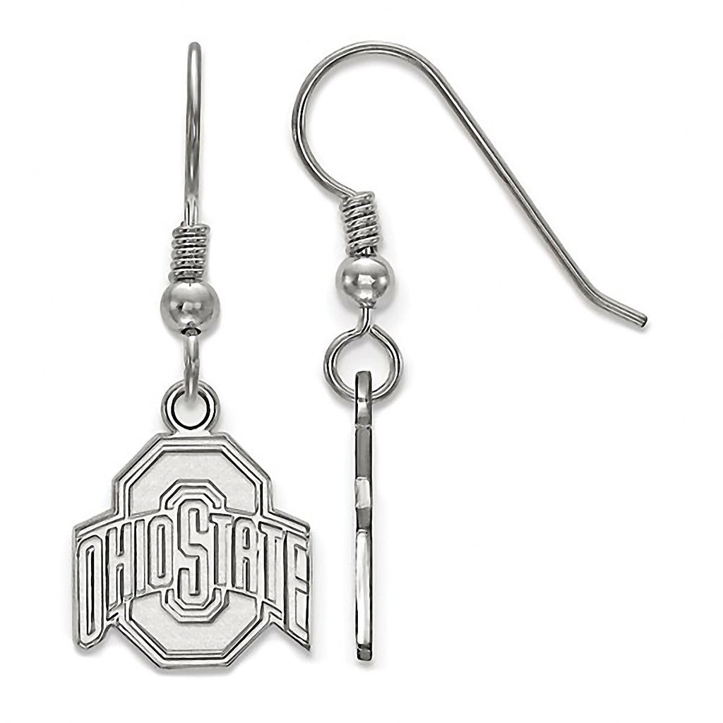 Ohio State University 925 Sterling Silver Dangle Earrings Officially Licensed