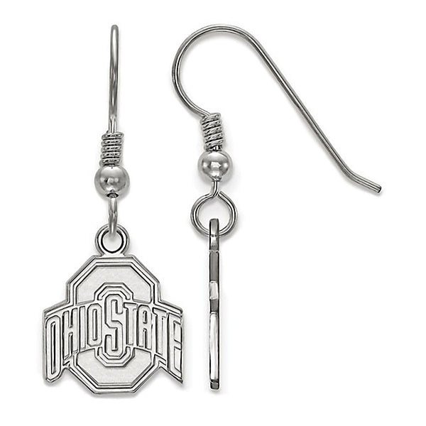Ohio State University 925 Sterling Silver Dangle Earrings Officially Licensed