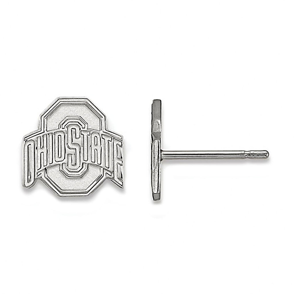 Ohio State University 925 Sterling Silver Post Stud Earrings Officially Licensed